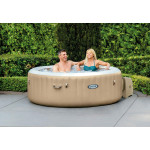 Intex Pure Spa Bubble Massage Πισίνα PVC Φουσκωτή Υδρομασάζ 196x196εκ. (4 ατόμων)